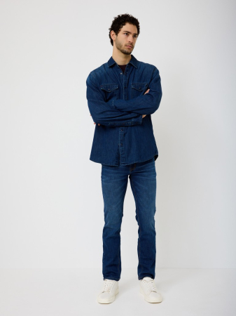 Camasa denim barbati PADDOCK'S  albastru [2]