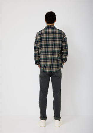 Camasa flanel bumbac barbati PADDOCK'S verde/negru [5]