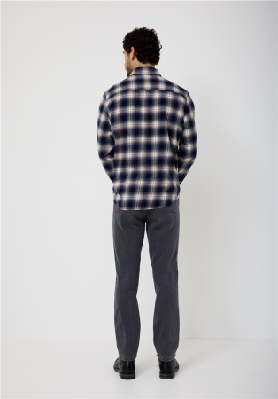 Camasa flanel bumbac barbati PADDOCK'S bej/a;bastru [5]