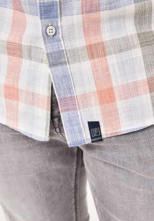 Camasa maneca scurta bumbac barbati PADDOCK'S carouri multicolor [4]