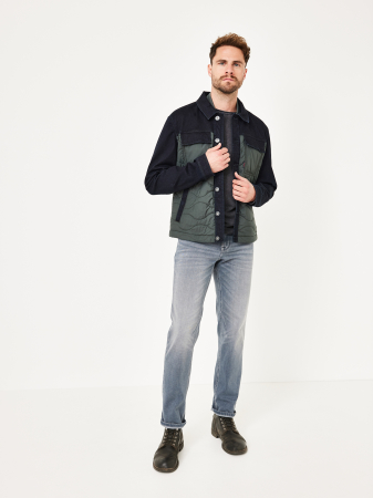 Jacheta hibrida denim barbati PADDOCK'S bleumarin/oliv [5]