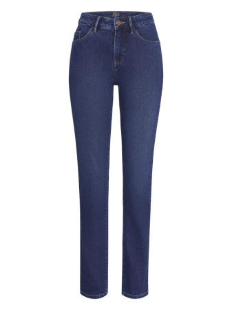 pantaloni blugi dama - Blugi termici bumbac femei PADDOCK'S PAT Thermo albastru inchis