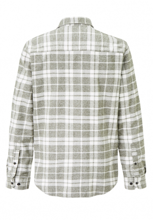 Camasa overshirt flanel barbati PADDOCK'S carouri alb/verde [4]