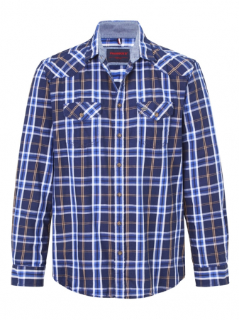 camasi casual - Camasa bumbac barbati PADDOCK'S bleumarin carouri