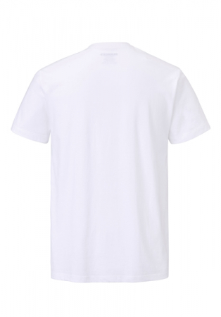 Tricou maneca scurta barbati PADDOCK'S O neck alb [3]