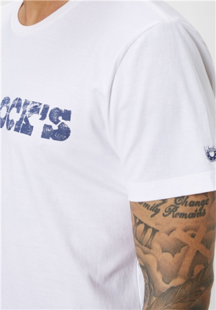 Tricou maneca scurta barbati PADDOCK'S O neck alb [4]