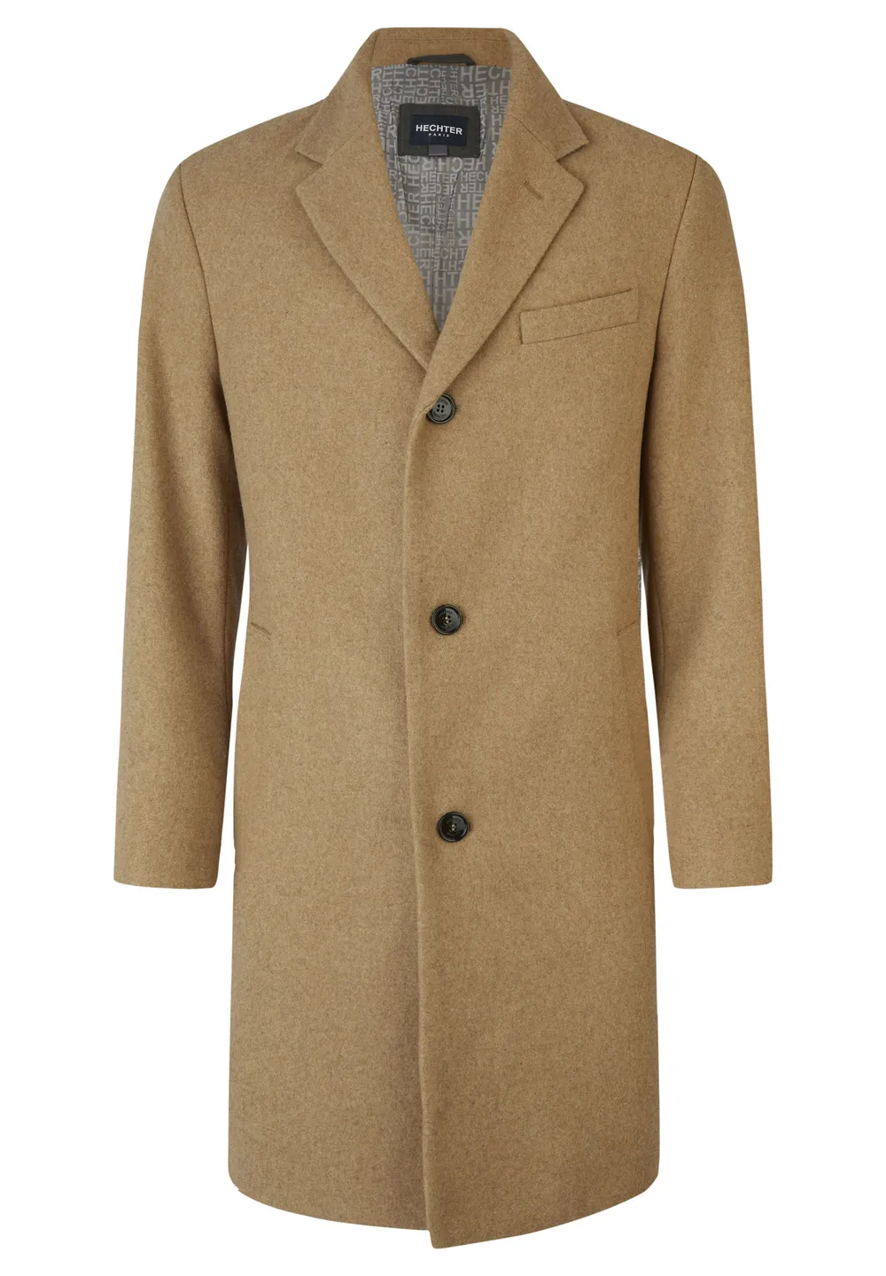 paltoane - Palton barbati lana HECHTER Chesterfield camel