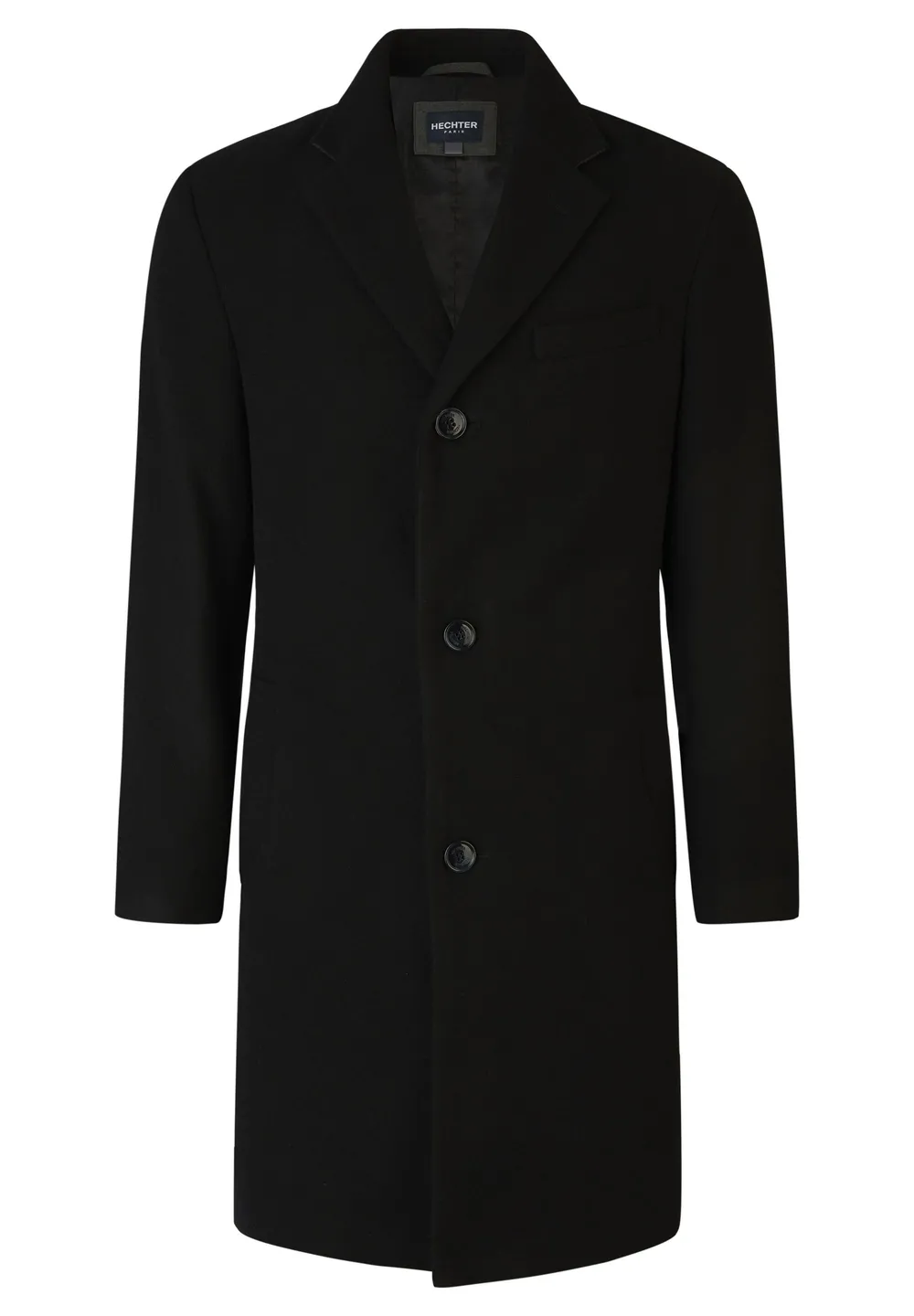 paltoane - Palton barbati lana HECHTER Chesterfield negru