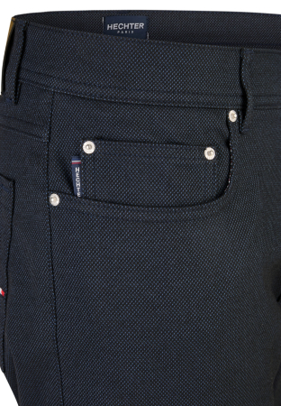 Pantaloni 5 buzunare barbati HECHTER 26050-152396 bleumarin bicolor [2]