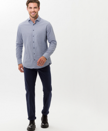 Pantaloni 5pkt bumbac barbati BRAX Marathon CADIZ 813507-7864120-23 albastru [5]