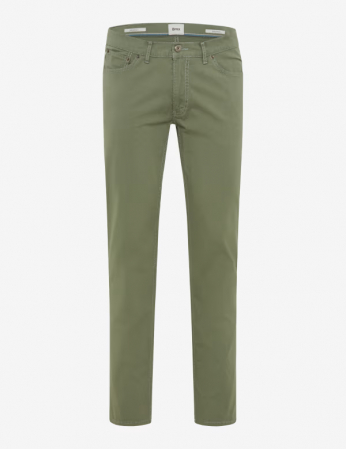Pantaloni - Pantaloni 5 buzunare bumbac barbati BRAX CHUCK Marathon Modern Fit oliv