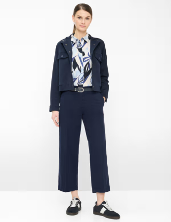 Pantaloni culotte bumbac/lyocell femei BRAX MAINE S bleumarin [3]