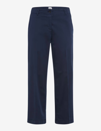 Articole femei - Pantaloni culotte bumbac/lyocell femei BRAX MAINE S bleumarin