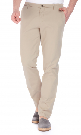 pantaloni chino - Pantaloni bumbac barbati W. WEGENER Slim Reno-5501 bej