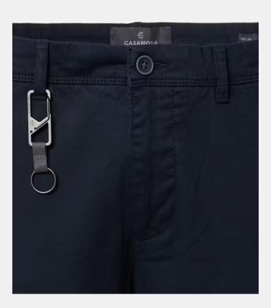 Pantaloni chino subtiri bumbac barbati CASA MODA bleumarin [2]