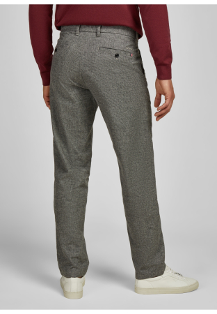 Pantaloni Chino bumbac barbati HECHTER wool-look alb/negru [5]