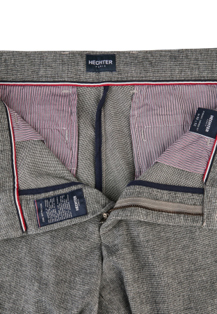 Pantaloni Chino bumbac barbati HECHTER wool-look alb/negru [3]