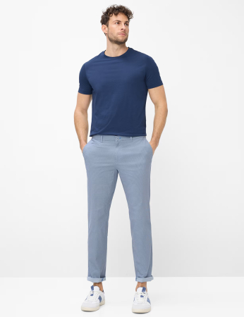 Pantaloni chino bumbac barbati BRAX FABIO albastru [3]