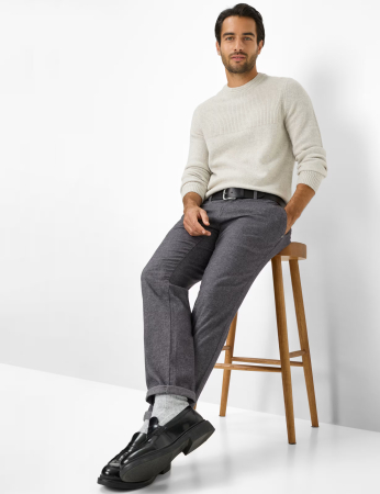 Pantaloni chino barbati BRAX FABIO DX Woolook Flex 873228-7881520 gri [5]