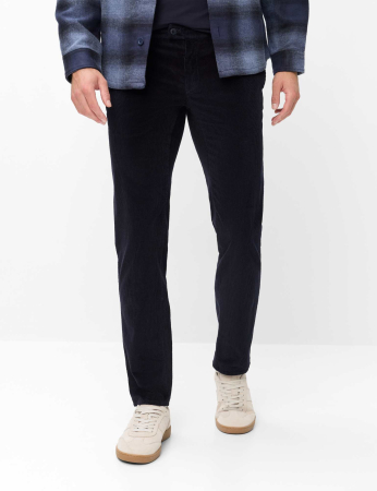 Pantaloni chino velur barbati BRAX FABIO IDX  bleumarin [3]