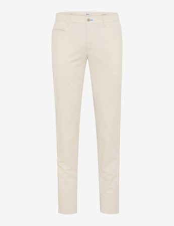 pantaloni chino - Pantaloni chino bumbac subtiri barbati BRAX FABIO IN crem