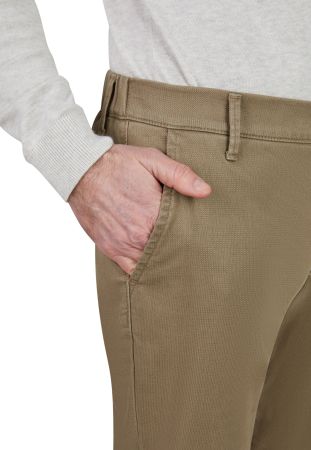 Pantaloni chino bumbac barbati CLUB of COMFORT Foxx Slim 8212 bej [5]