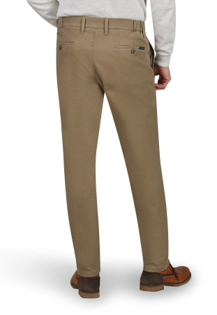 Pantaloni chino bumbac barbati CLUB of COMFORT Foxx Slim 8212 bej [2]