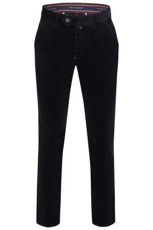 pantaloni chino - Pantaloni velur chino barbati CLUB of COMFORT  Garvey 5006 bleumarin