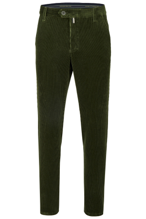 pantaloni chino - Pantaloni chino velur premium barbati CLUB of COMFORT Garvey 5006 verde