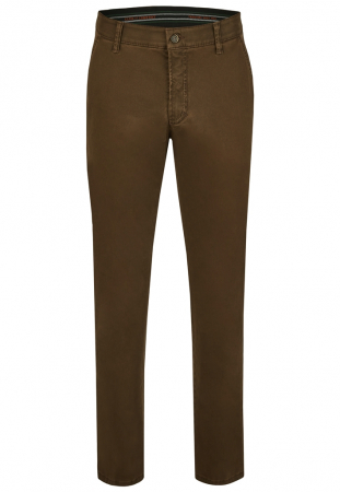 pantaloni chino - Pantaloni bumbac chino barbati CLUB of COMFORT Garvey 6421 maro
