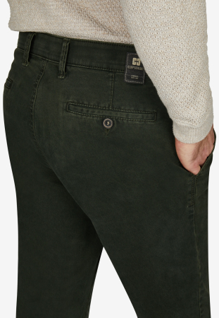 Pantaloni chino bumbac barbati CLUB of COMFORT Garvey 6421 verde inchis [5]