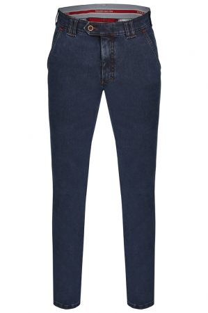 pantaloni chino - Pantaloni chino barbati CLUB of COMFORT Garvey 6822 bleumarin