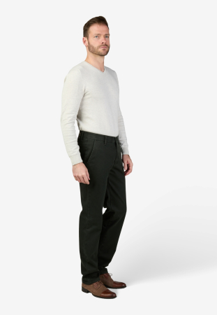 Pantaloni termici bumbac chino barbati CLUB of COMFORT Garvey Thermolite 8025 verde [6]