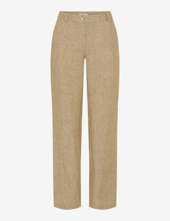 Articole femei - Pantaloni palazzo din in femei BRAX MAINE bej