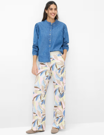 Pantaloni palazzo femei BRAX MAINE multicolor floral [3]