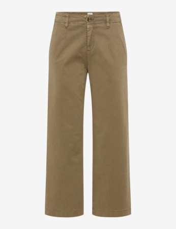 pantaloni blugi dama - Pantaloni culotte lyocell/bumbac femei BRAX MAINE S bej