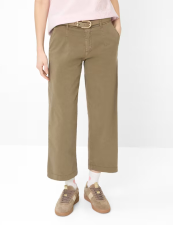 Pantaloni culotte lyocell/bumbac femei BRAX MAINE S bej [2]