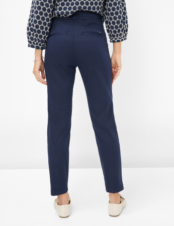 Pantaloni subtiri bumbac/lyocell chino 7/8 femei BRAX MARON S bleumarin [2]