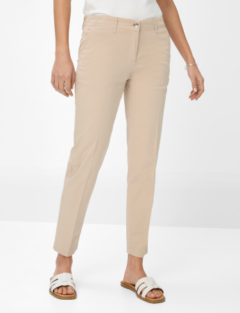 Pantaloni subtiri bumbac/lyocell chino 7/8 femei BRAX MARON S bej [1]
