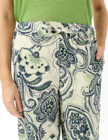 Pantaloni culotte femei BRAX MAINE S verde paisley [5]