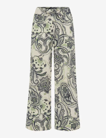 Pantaloni culotte femei BRAX MAINE S verde paisley [6]