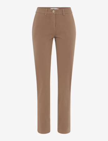pantaloni blugi dama - Pantaloni bumbac/lyocell femei BRAX MARON S maro deschis