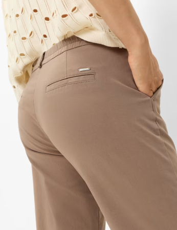 Pantaloni bumbac/lyocell femei BRAX MARON S maro deschis [5]