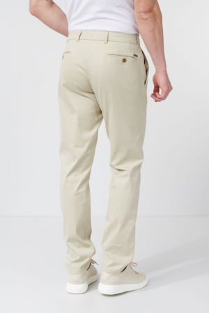 Pantaloni Modern bumbac/matase barbati W. WEGENER Conti-5604 bej [1]