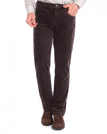 pantaloni 5 buzunare - Pantaloni barbati W. WEGENER Douglas 6569 Regular Fit maro
