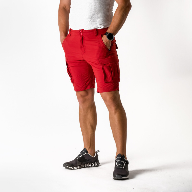 Pantaloni scurti barbati NORTHFINDER HOUSTON rosu inchis [3]