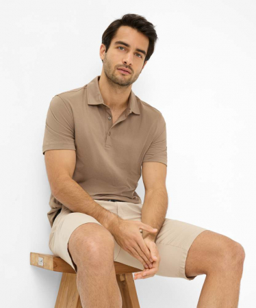 Pantaloni scurti bumbac barbati BRAX BOZEN Regular bej [4]