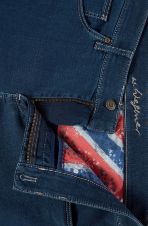 Blugi barbati W. WEGENER Cordoba SlimFit 5874 bleumarin [3]