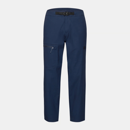 Outdoor - PantaloniI sport 7/8 bumbac organic/canepa barbati MAMMUT TAMARO albastru inchis