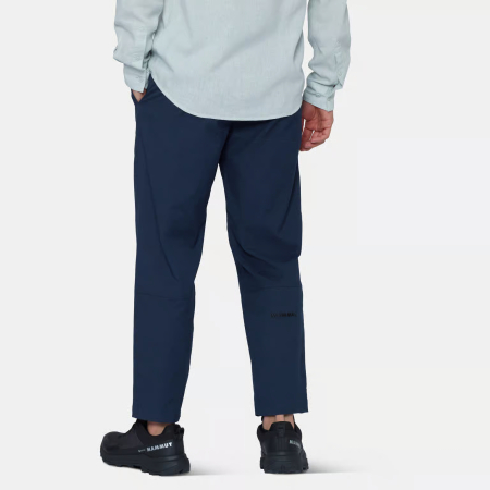 PantaloniI sport 7/8 bumbac organic/canepa barbati MAMMUT TAMARO albastru inchis [3]